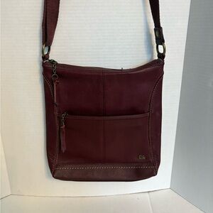 Sak Burgundy Leather Crossbody Bag